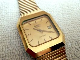 Rado Diastar, Quartz, Saphirglas, Datum, 25 x 30mm, läuft