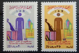 Libyen Kat. 410-411 ** 1973 Kat. 16 Euro