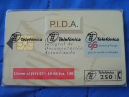 Telefonkarten Telefonica P.I.A.D. Losec gebraucht