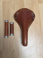 Brooks Sattel + Griffe Leder sehr guter Zustand