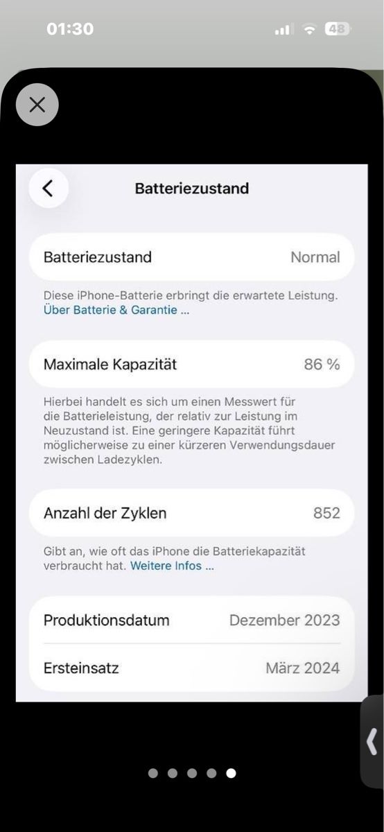 Apple Portables: iPhone 15 schwarz 128GB – D'occasion à Dietikon par sal_zdn5 4
