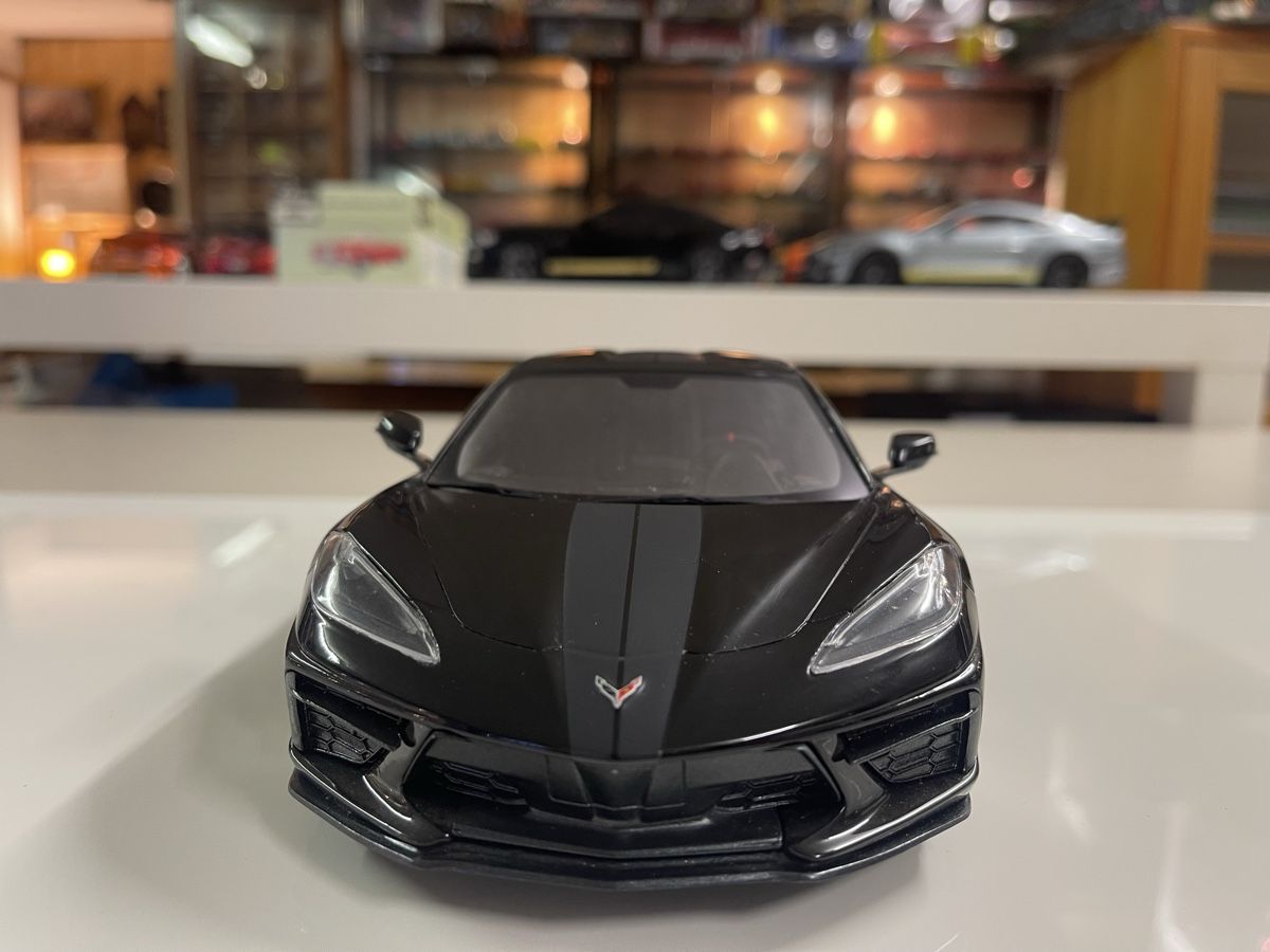 Chevrolet Modellautos: Schwarze Corvette Stingray C8 Modellauto 1:18 TOP SPEED – Neu (gemäss Beschreibung) aus Siebnen von speedy63 3