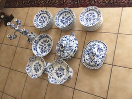 Meissen Service de table en porcelaine bleue et blanche