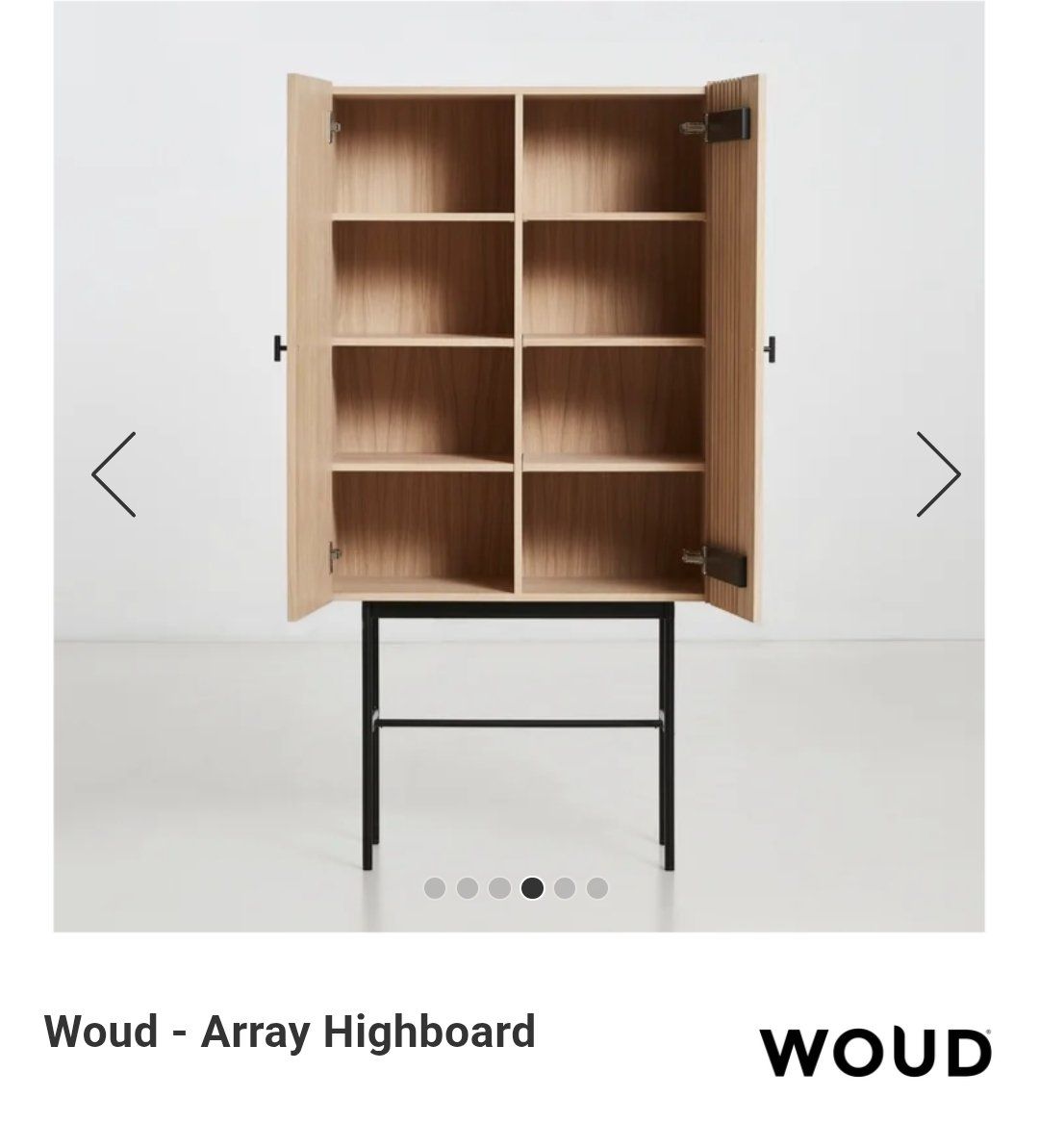 Cassettiere: Woud Array Highboard Buche schwarz Metall neu – Usato da Unterengstringen venduto da ang_tm99 1