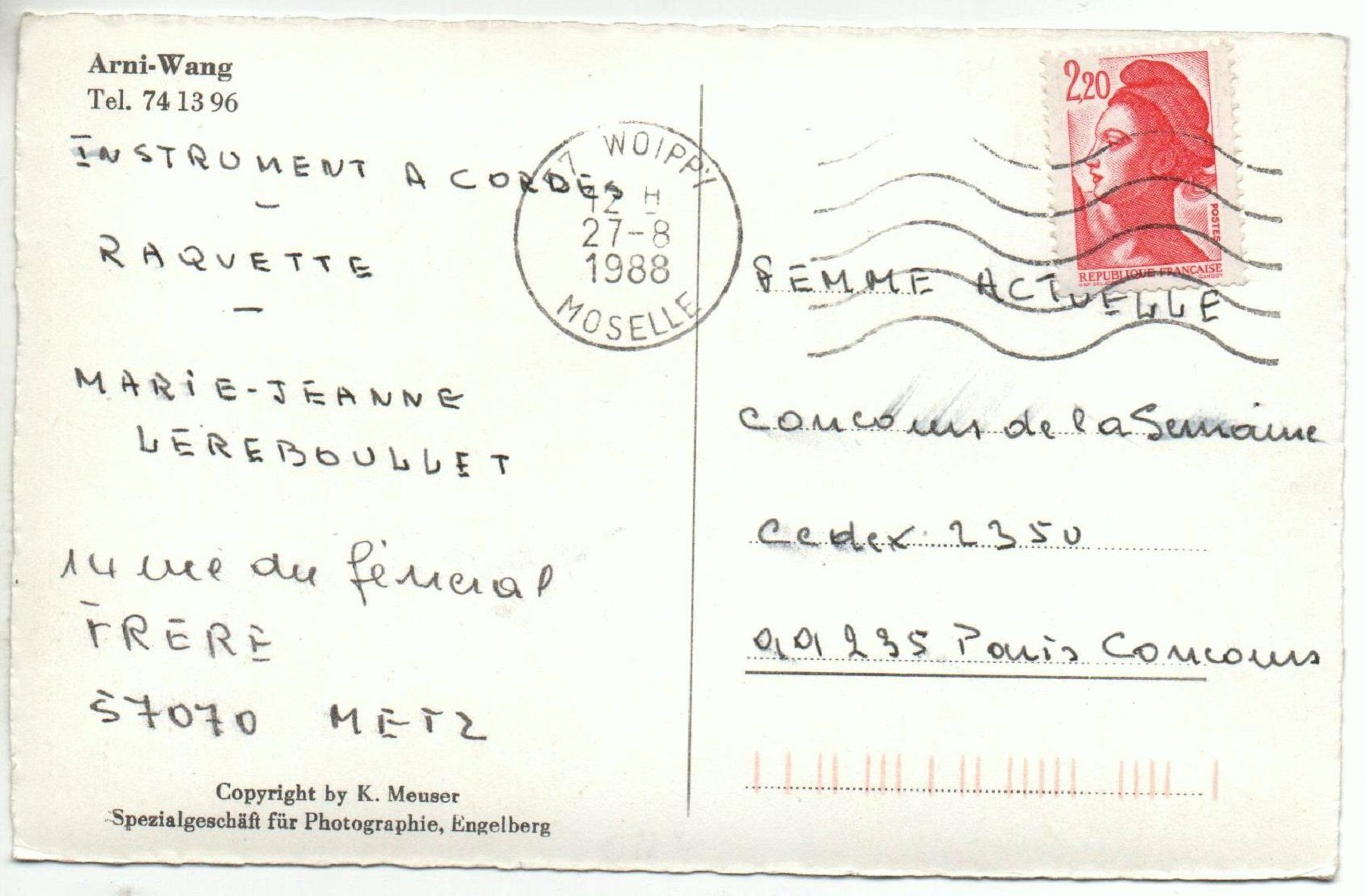 Cartoline postali: WOLFENSCHIESSEN Arni-Wang – Usato da Jona venduto da philajona 1