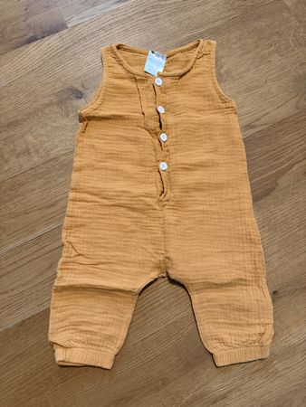 Latzhose Gr. 80/86, the mini minimalist, 100% organic cotton