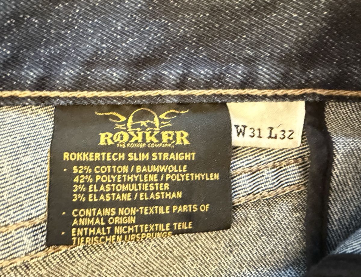 Rokker Pantaloni: Rokker Rokkertech Slim Straight 31 x 32 – Nuovo (secondo la descrizione) da zürich venduto da sianna.zrh 2