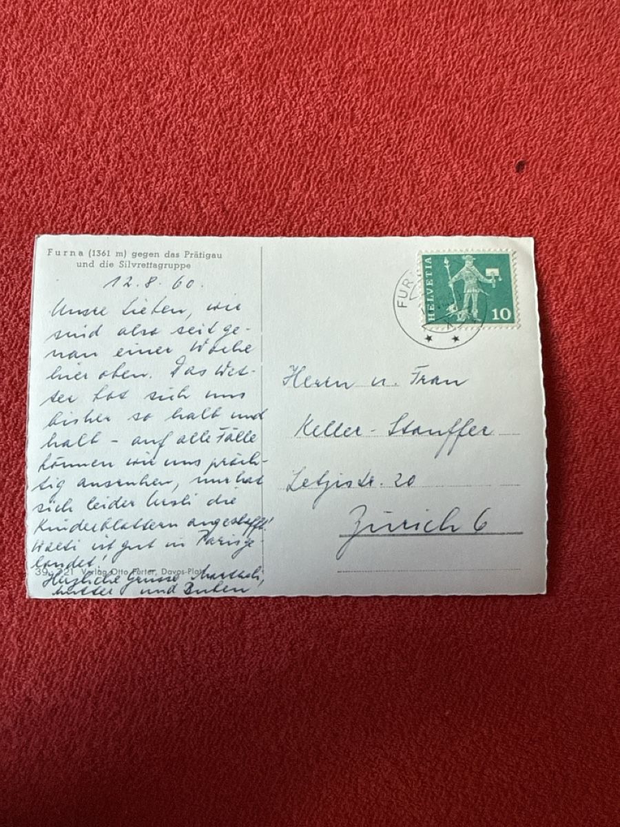 Cartoline postali: Ak Furna – Usato da St. Antönien venduto da and_75rc 1