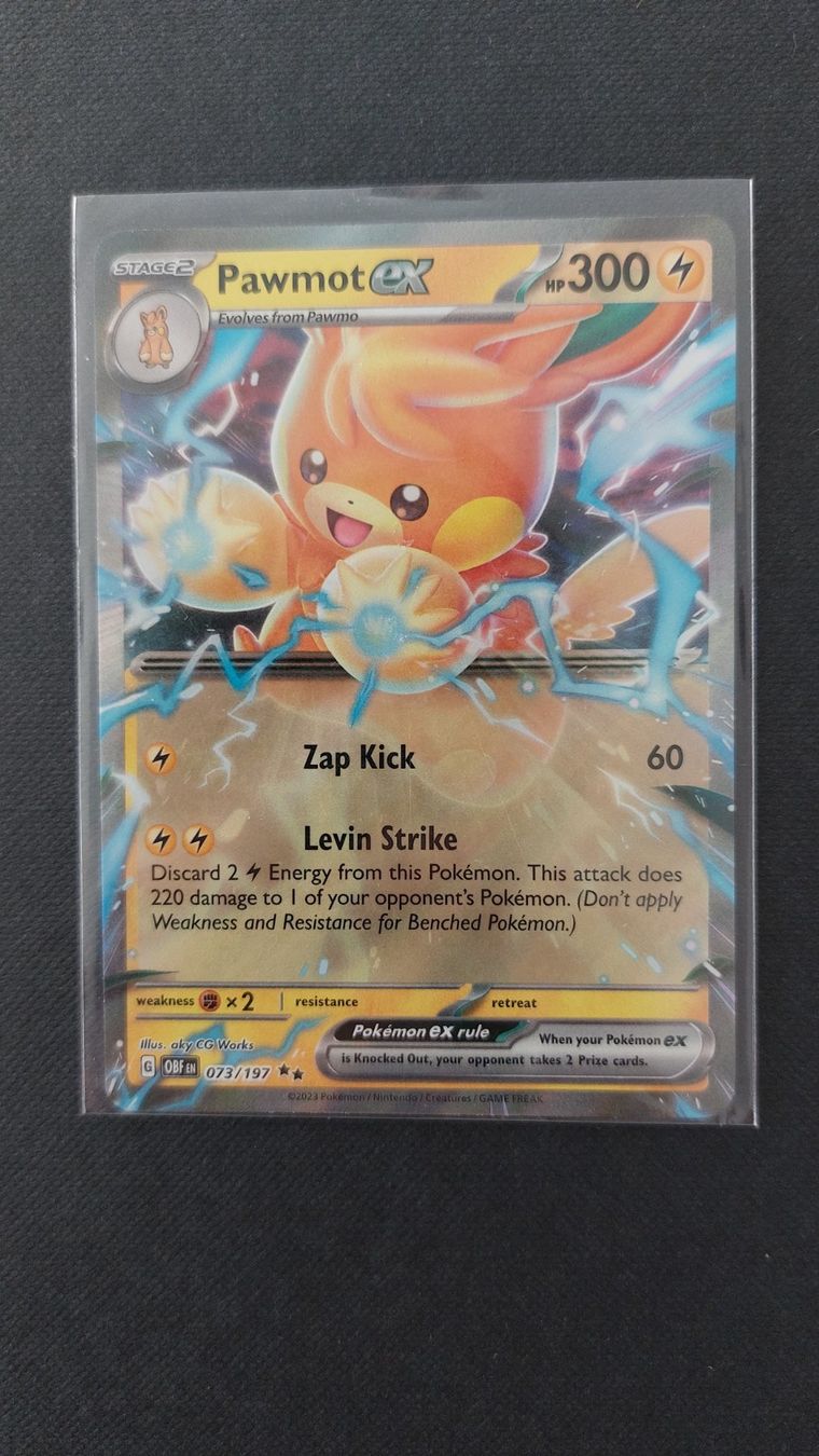 Pokémon Carte collezionabili: Pawmot ex Obsidian Flames – Nuovo (secondo la descrizione) da Bellinzona venduto da Pagur