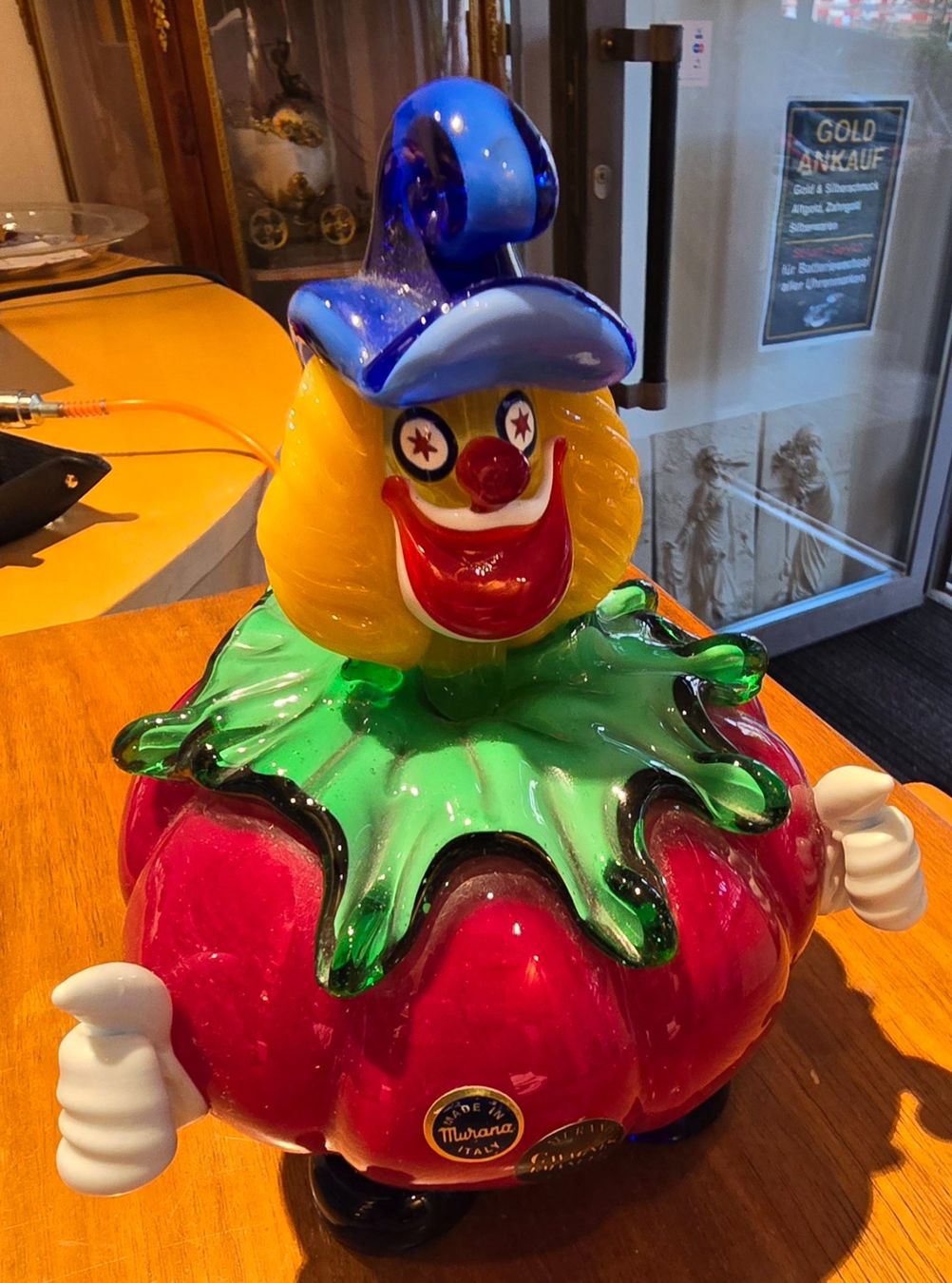 Murano Statuette: Murano Glass CLOWN – Usato da Thalwil venduto da Designer50 4