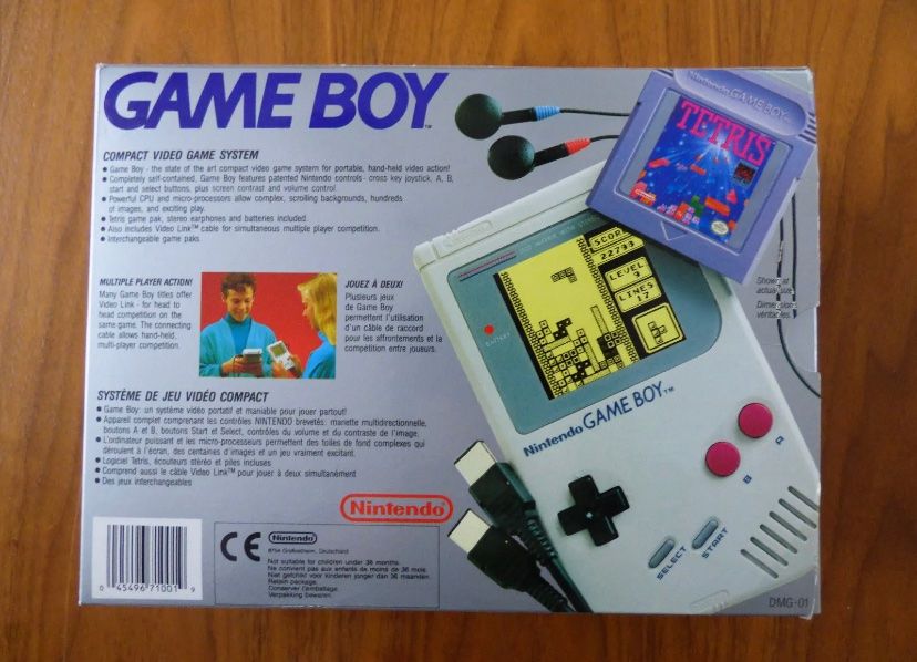 Piles livrées dans le pack Tetris de la Game Boy