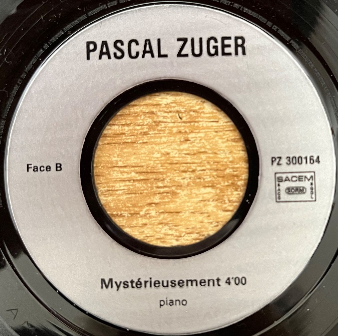 Dischi in vinile: PASCAL ZUGER - MYSTERIEUSEMENT – Usato da Bussigny venduto da vinyl-pas-cher 3
