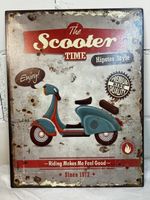 The Scooter Time – Vintage Metallschild / NEU