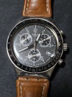 Montre Swatch Irony Chronographe homme cuir marron