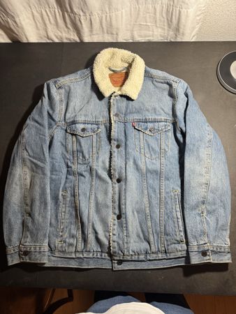 Lewis Jeansjacke mit Fell