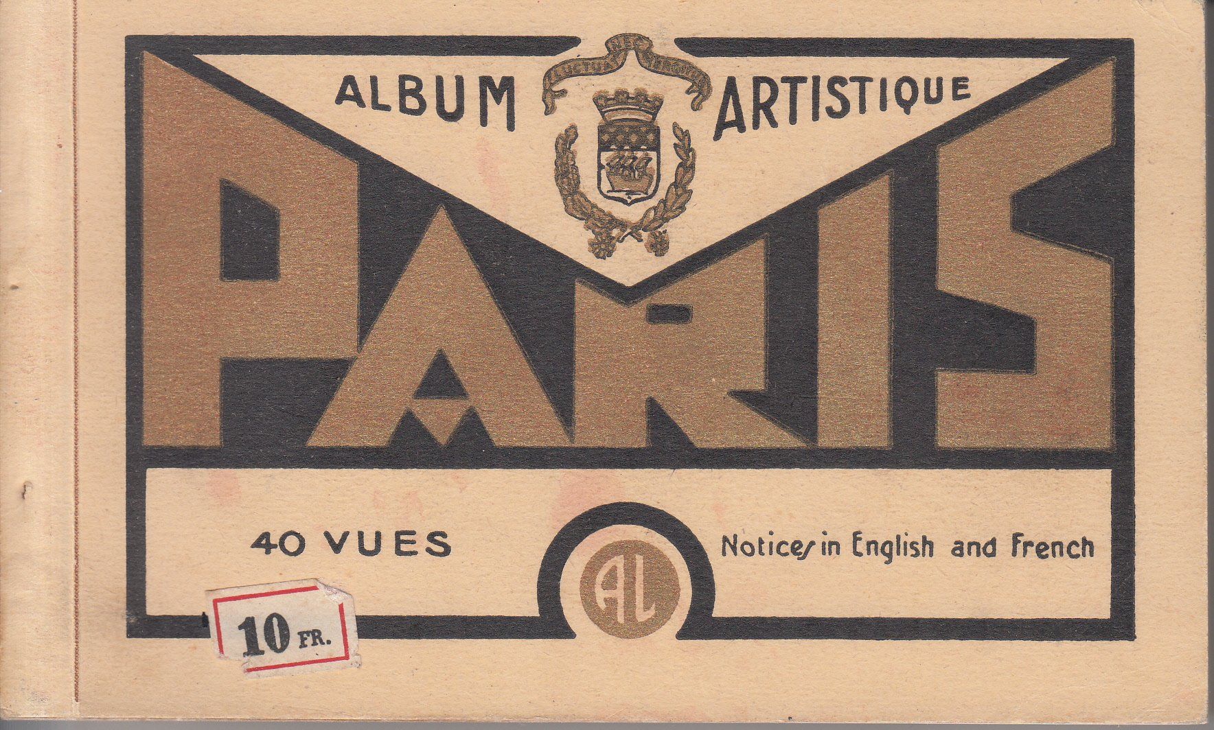 Cartoline postali: Paris Karten Büchlein 40 Karten ca. 1935 – Usato da Bürglen TG venduto da StampGraf