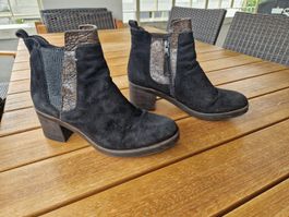 Stiefeletten,  Wildleder, Gr. 40