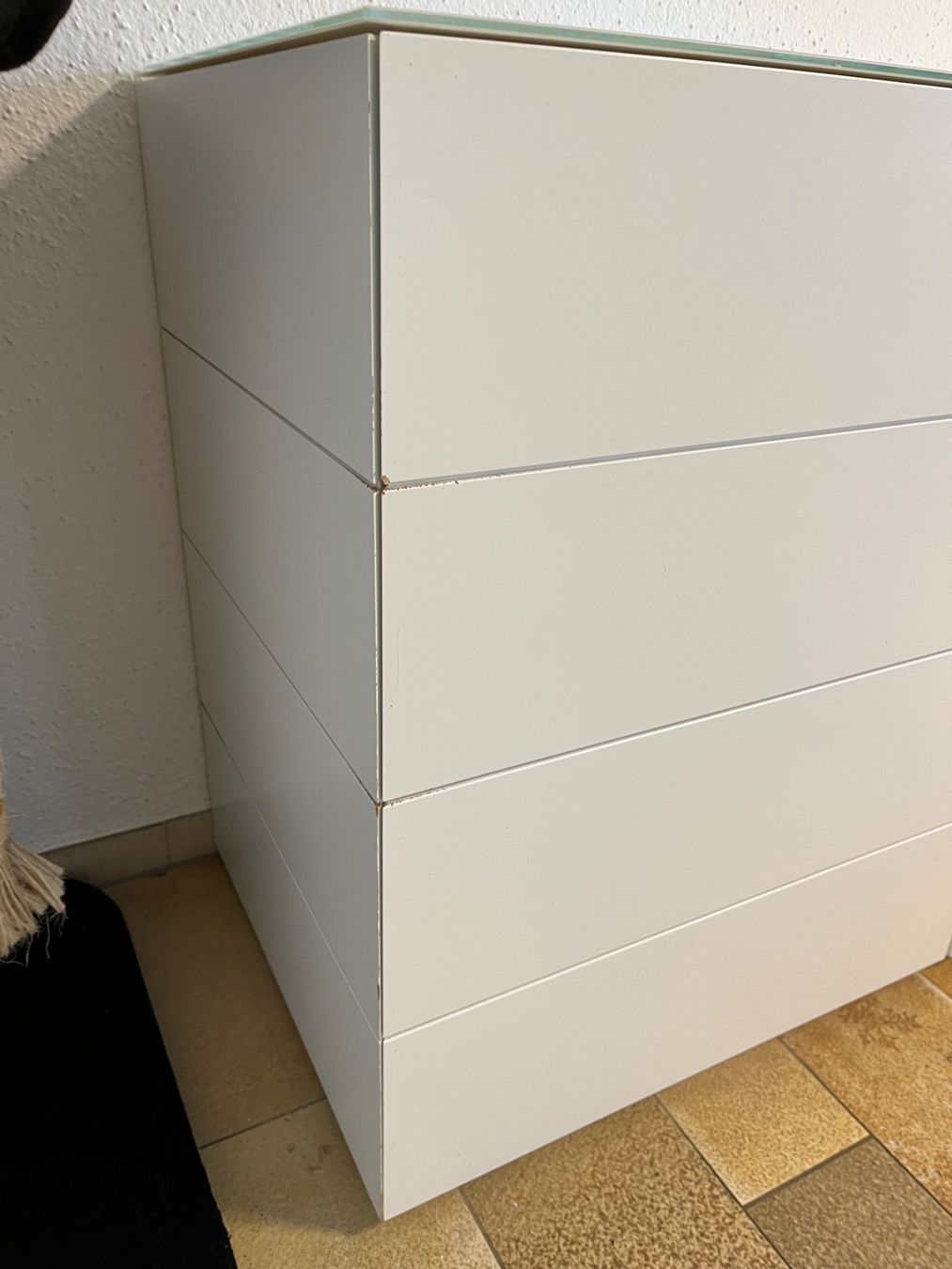 Kommoden: Modernes Sideboard Hochglanz Weiss-Schwarz Vitrine Barklappe – Gebraucht aus Leuggern von Yzerman2 9