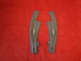1 Paar Bogen Weichen C .H0 von Märklin. Gebraucht .