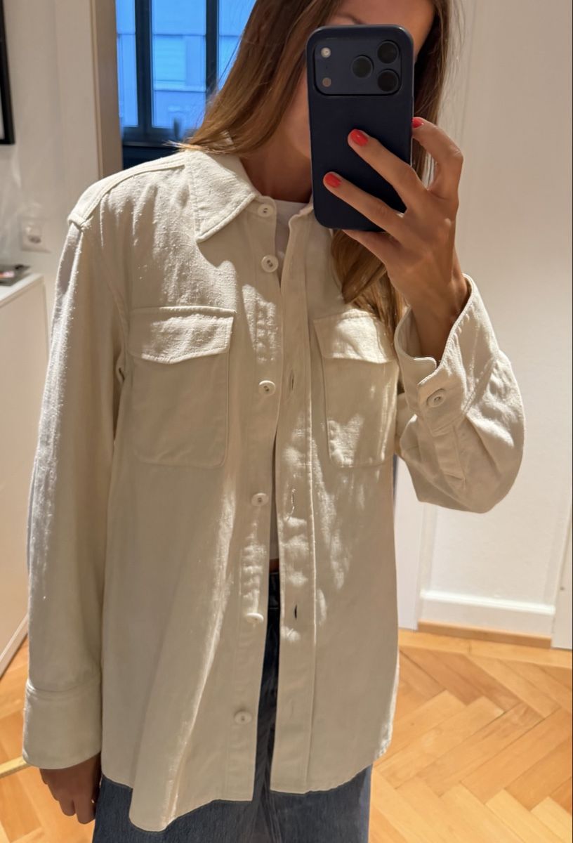 Other Stories Giacche: & Other Stories Utility Overshirt in Creme – Usato da Zürich venduto da joa_6zjc 4