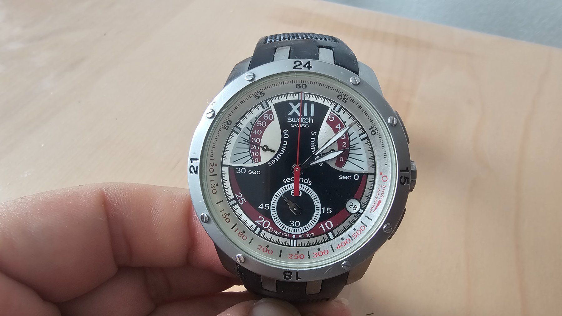 Swatch Uhren: Swatch rétrograde "Evening Black" – Gebraucht aus Etoy von angi020 5