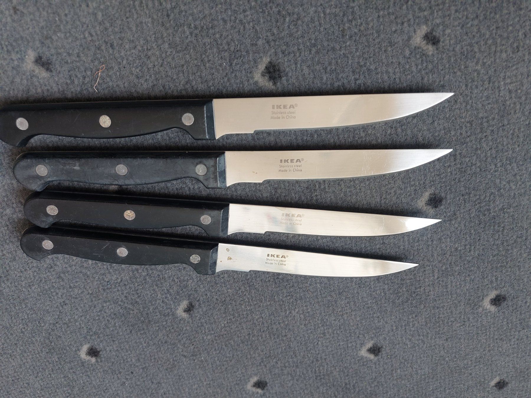 Ikea Coltelli da cucina: Ikea Steak-Messer, 4 Stück mit schwarzem Griff – Usato da Dietikon venduto da Wildtransporte 1