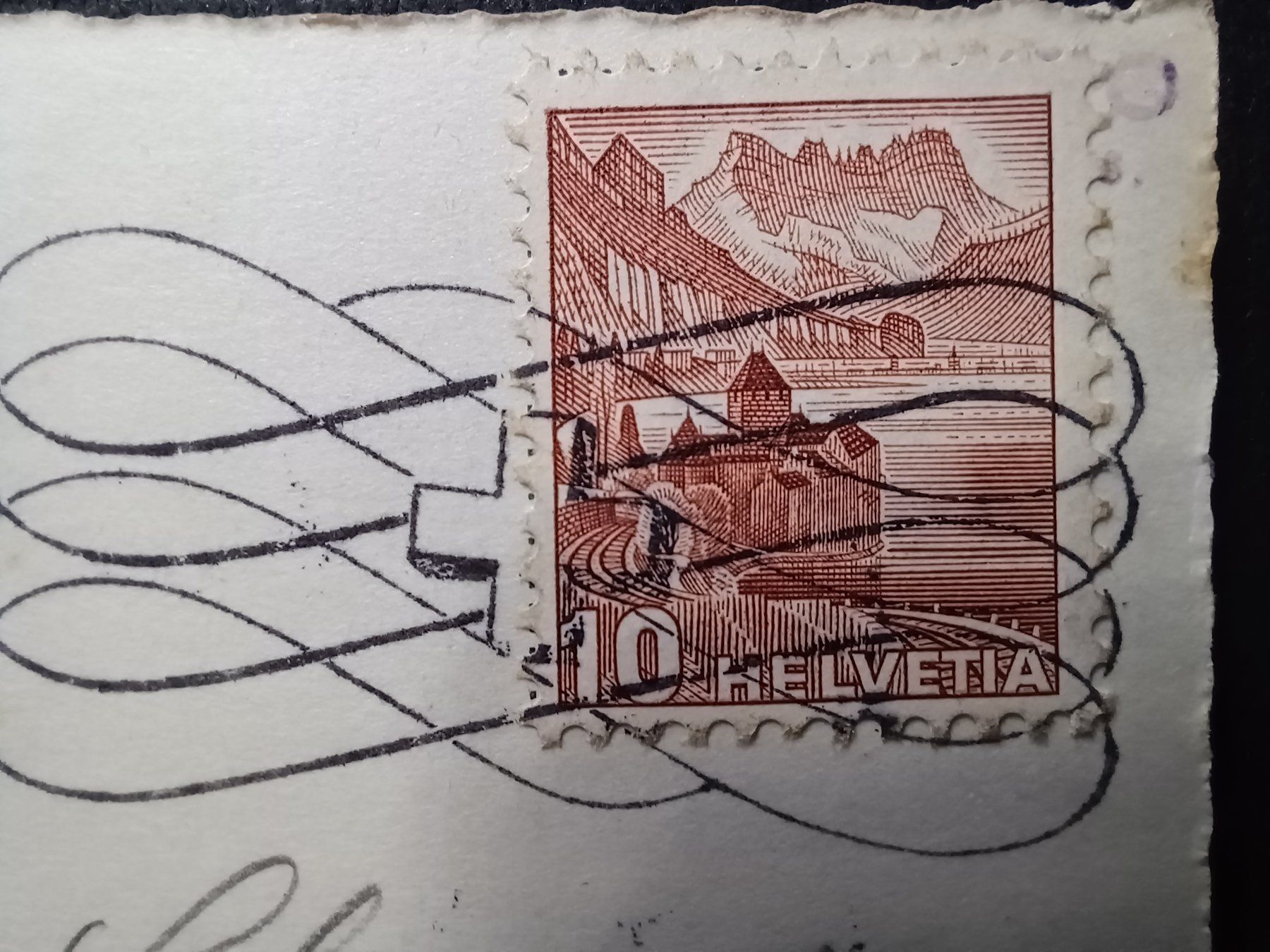 Cartoline postali: v 5063, Meiringen 1937 gestempelt. – Usato da Aarau Rohr venduto da mgvw 3