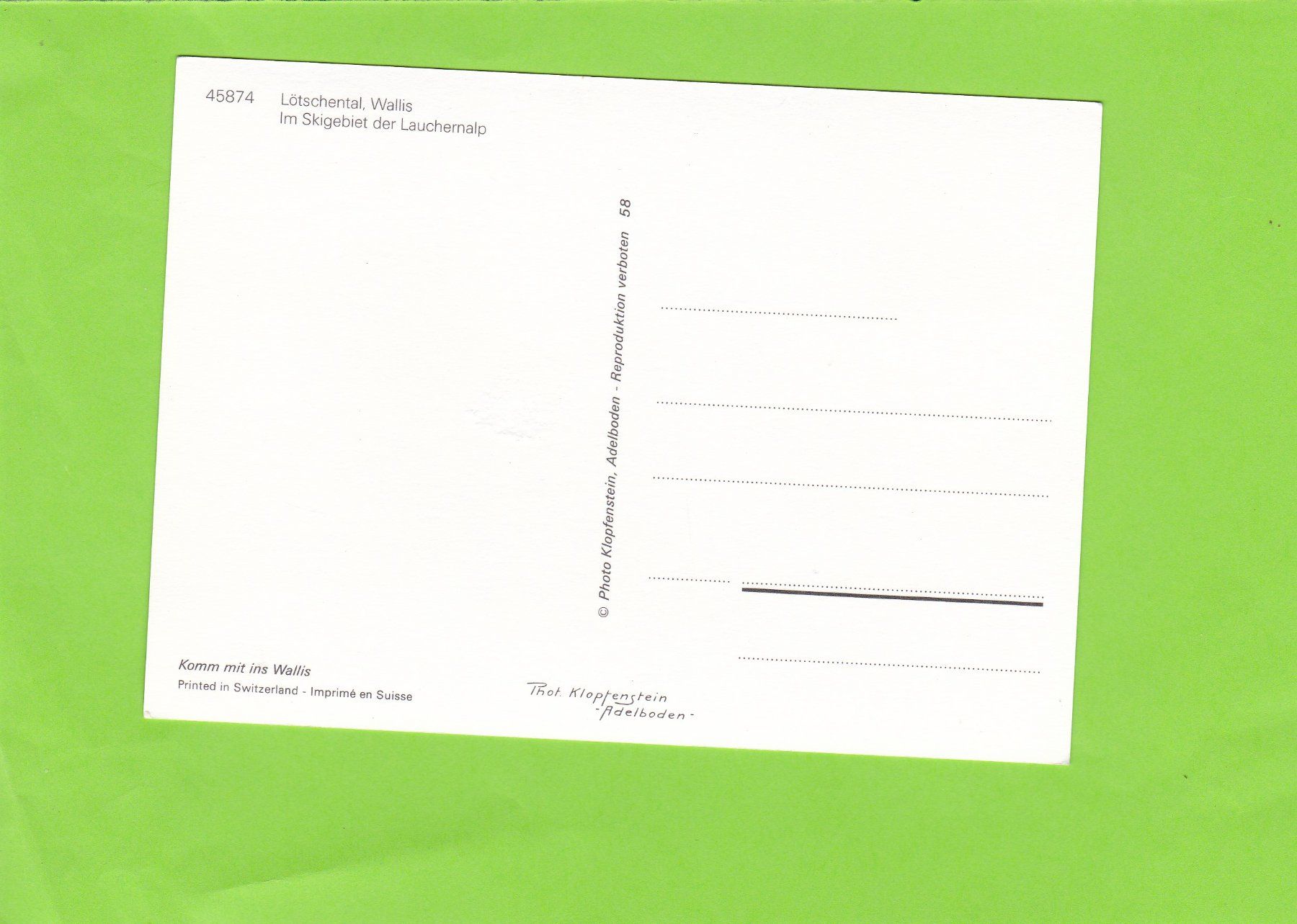 Cartes postales: Lauchernalp-Winter – D'occasion à St. Peterzell par neckertal 1