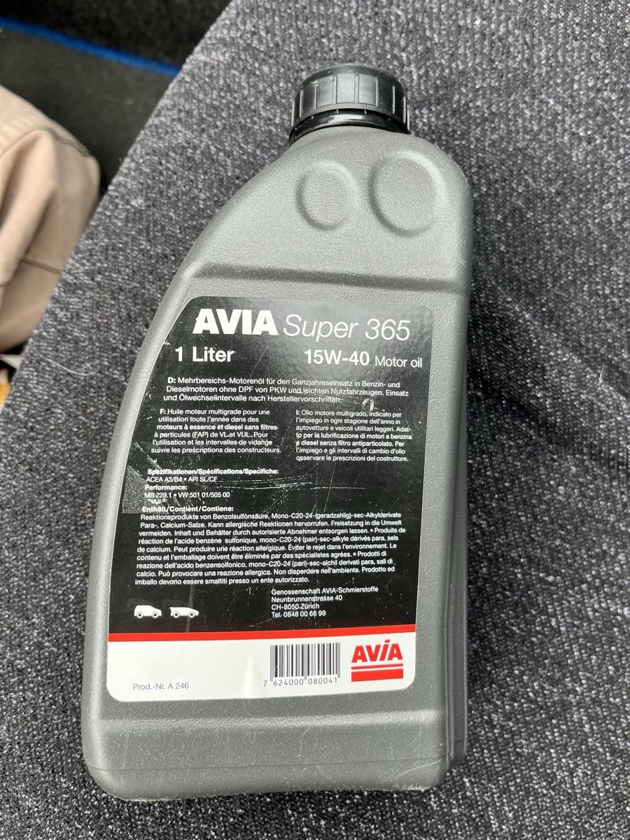 Avia Oli & Additivi: Avia Super 15W-40 Motoröl – Nuovo e nell'imballaggio originale da Zunzgen venduto da Snoops 1
