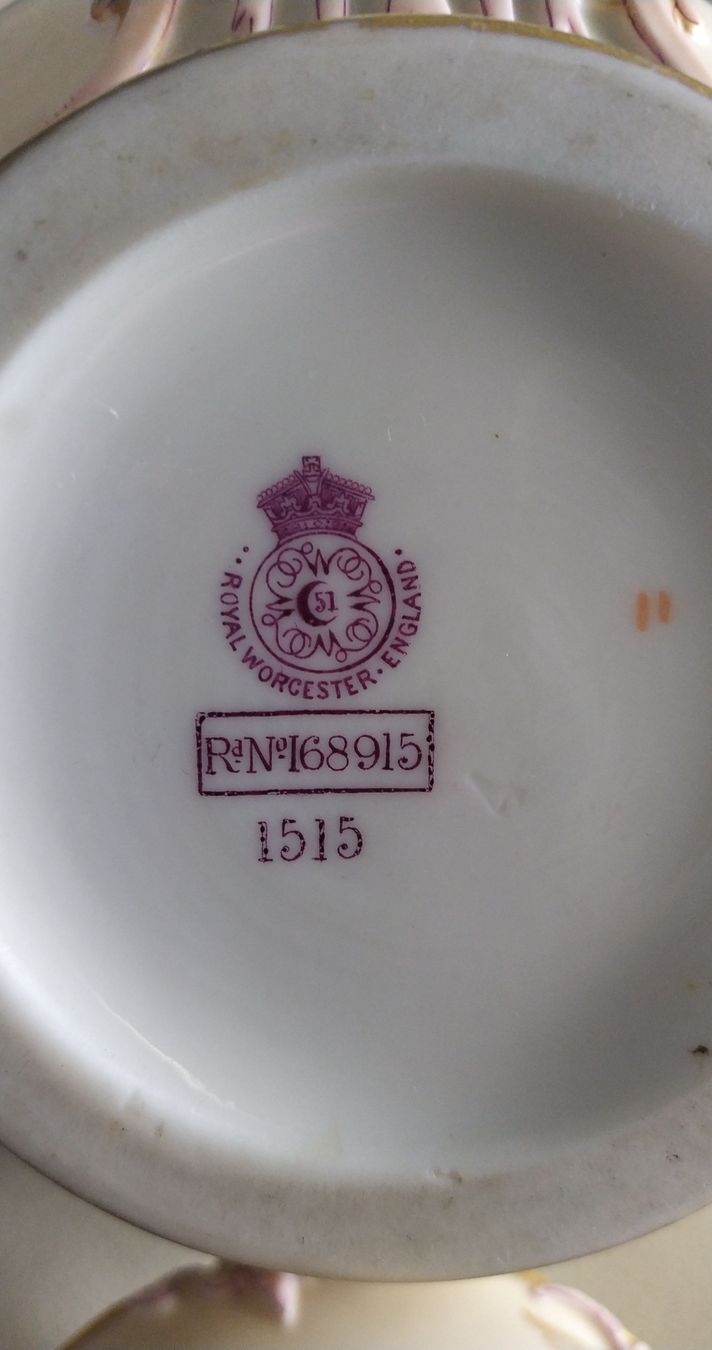 Vasi & Recipienti: Royal Worcester Deckelvase, handbemalt, 1915 – Usato da Safenwil venduto da sus50 1