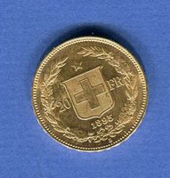 (222) 20 Fr. 1895 Helvetia Top Stgl Gold