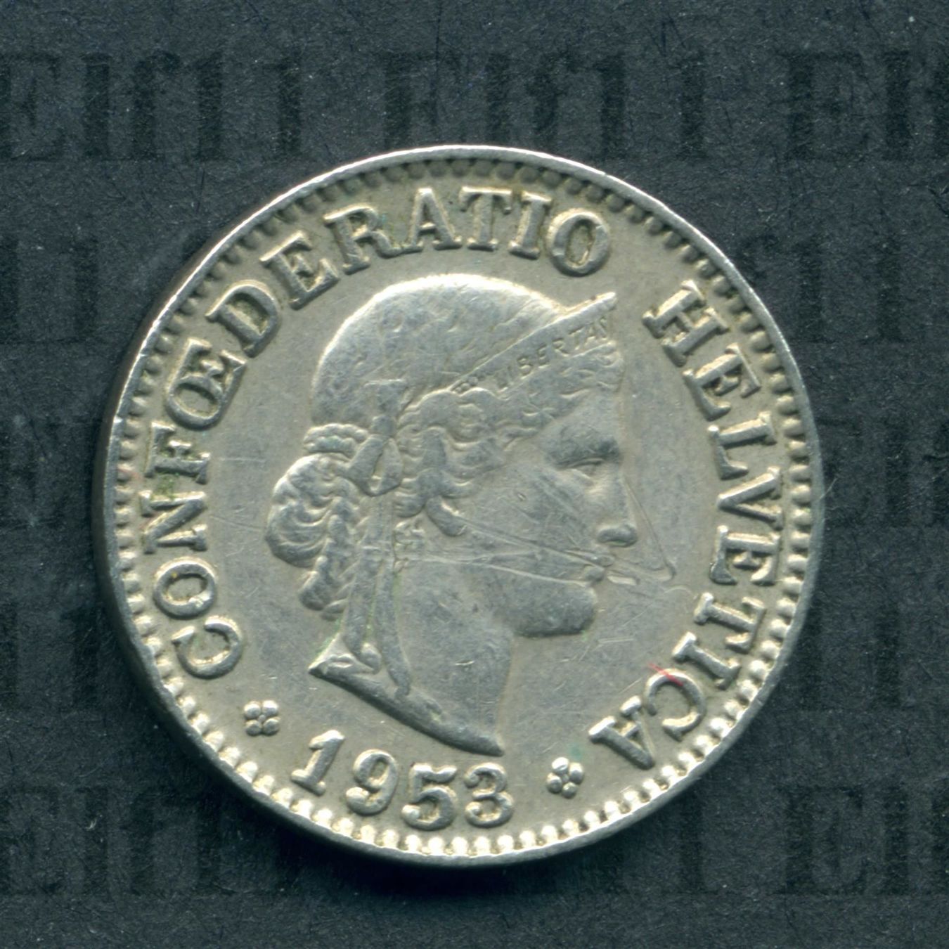 Alle Münzen: CHF___0.10 1953 -vz 10 Rappen – Gebraucht aus Widnau von Elf11