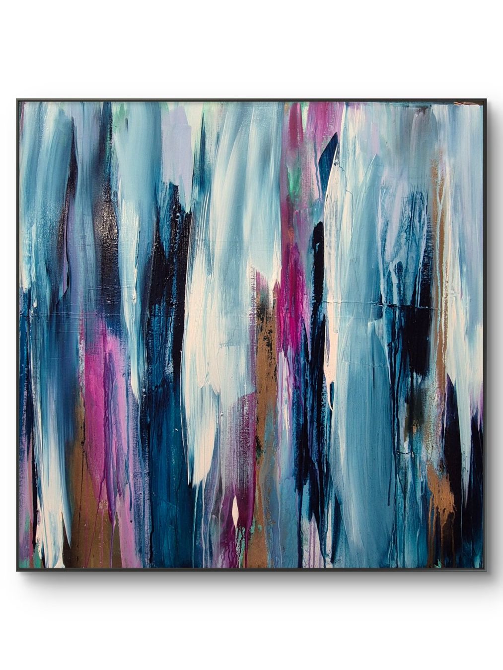 Foto & Immagini: Abstraktes Bild 80x80x3cm ohne schw. Rahmen – Nuovo (secondo la descrizione) da Urdorf venduto da Contra8 1