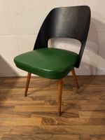 Chaise design vintage assise verte plastique