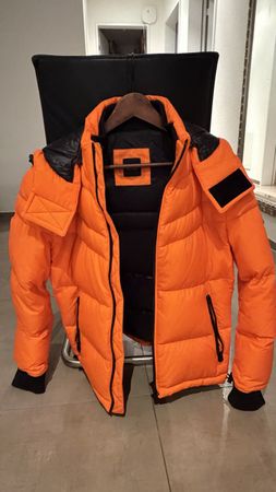 HUGO BOSS Premium Daunenjacke Herren Gr. 48 – Orange
