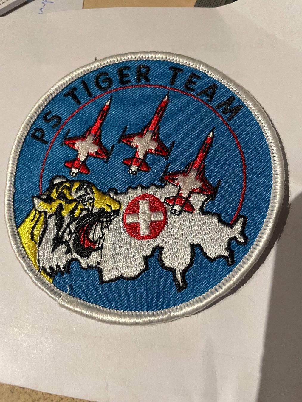 Schweizer Armee Patches: Patch Ps Tiger Team Original – Gebraucht aus Oberiberg von reimet