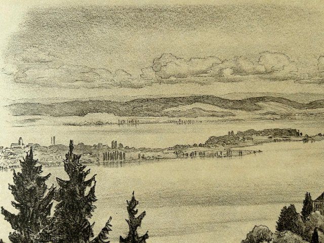 Grafica & Litografie: ✏️ Arenenberg + Salenstein Lithographie E. E. Schlatter – Usato da Ruswil venduto da Tango23 5