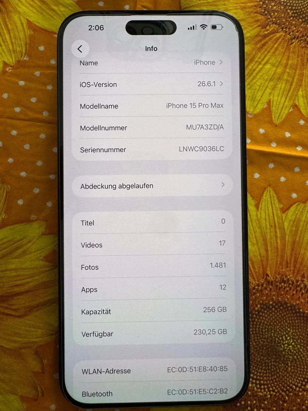 Apple Telefoni cellulari / Smartphones: iphone 15 bro max 256 – Usato da St. Gallen venduto da babinos01 7