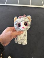 TY Beanie Boos Katze Kiki, grau getigert, Top Zustand!
