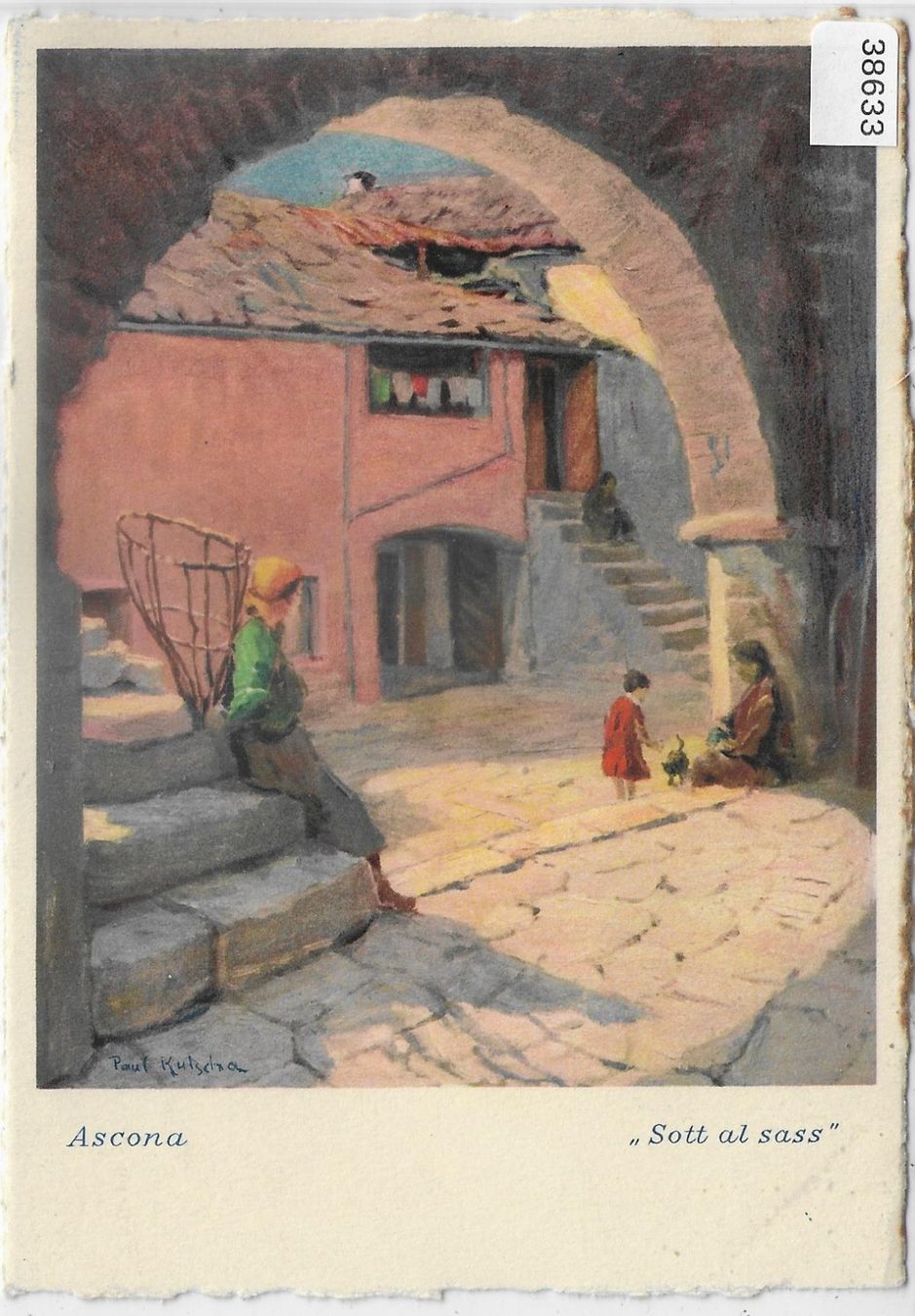 Cartoline postali: Ascona - Scott al sass – Usato da Ettingen venduto da Kartenplanet