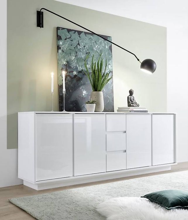 Wunderbar Sideboard Weiss Hochglanz Hngend Ebenbild