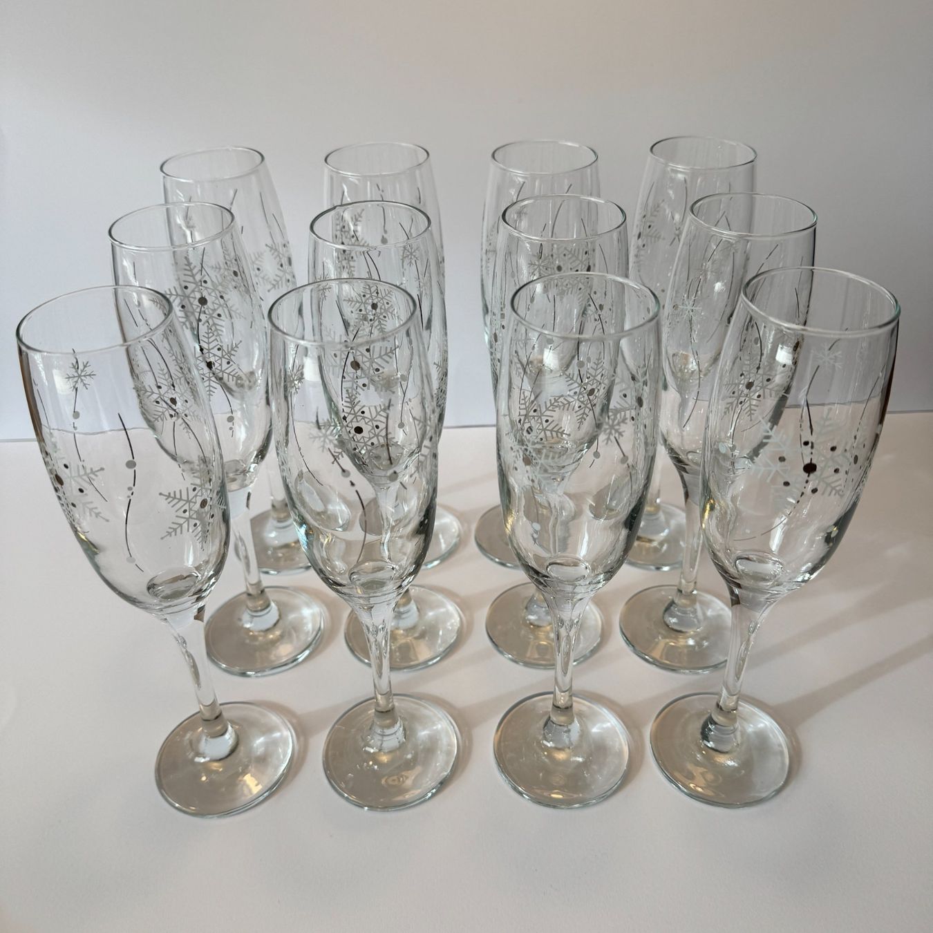 Bicchieri: 12er Set Sekt Gläser 1.5 dl Winter Edition – Nuovo (secondo la descrizione) da Balzers venduto da dassandro