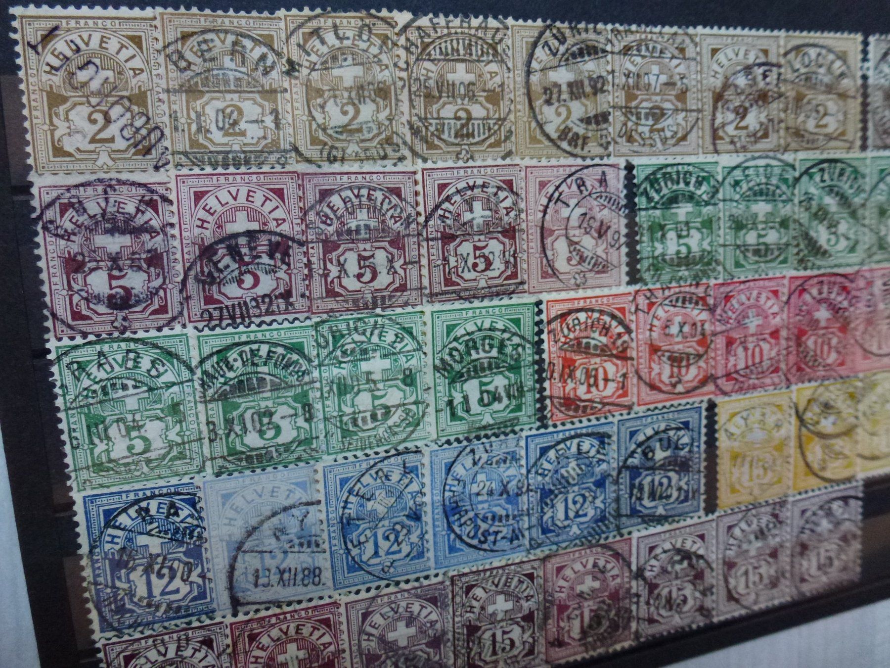 Alle Briefmarken: Sammlung ++ 48 Stück von diversen Ziffermuster Briefmarken – Gebraucht aus Walkringen von Casablanca777 2