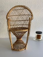 Puppenstuhl geflochten ca. 39cm x 26cm