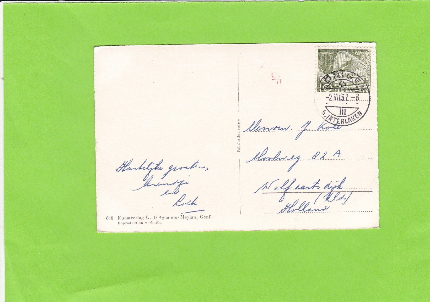 Cartoline postali: Schynige Platte-Edelweis – Usato da St. Peterzell venduto da neckertal 1