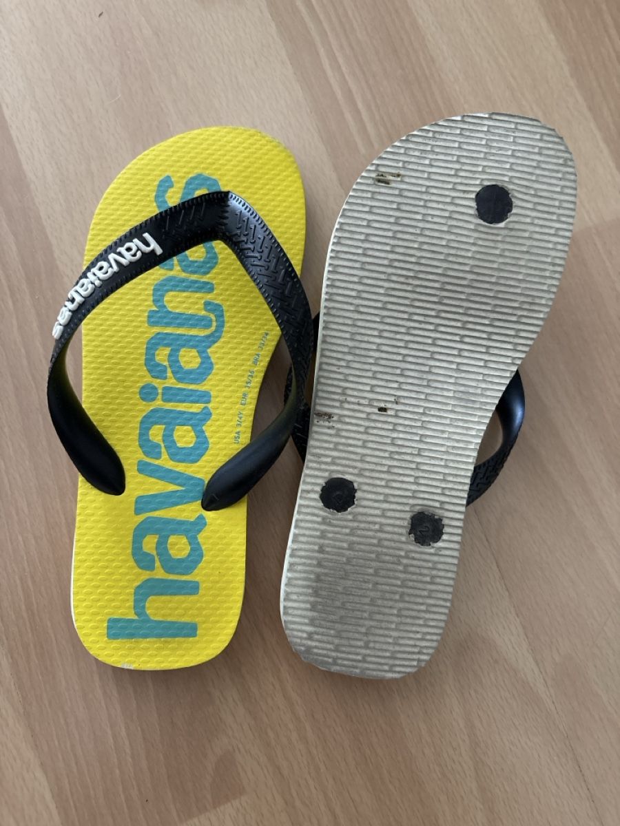 Havaianas Scarpe per ragazzi: Havaianas Flip Flops Gelb Grösse 34- 35 – Nuovo (secondo la descrizione) da Müntschemier venduto da Karola1986 1