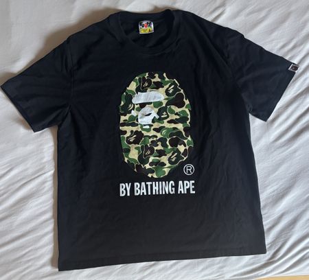 T-Shirt A Bathing Ape Grösse M schwarz, 1 mal getragen