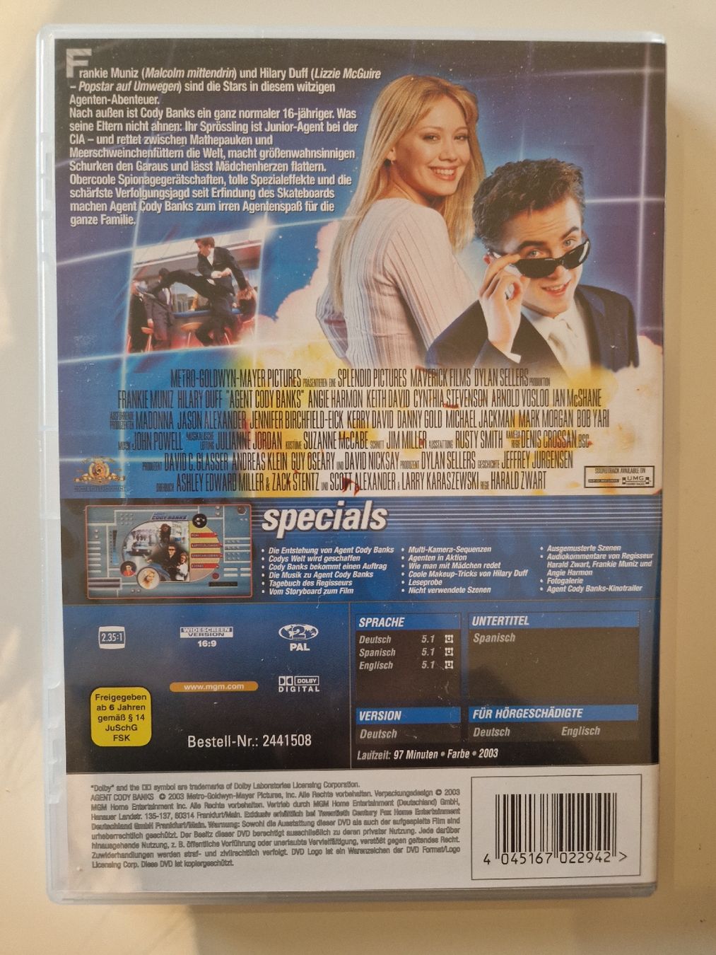 Tutti i DVDs: Agent Cody Banks DVD – Usato da Emmenbrücke venduto da alexa1983 1