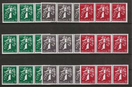 1939 : Serie Nr. Z25d - Z27f, postfrisch **
