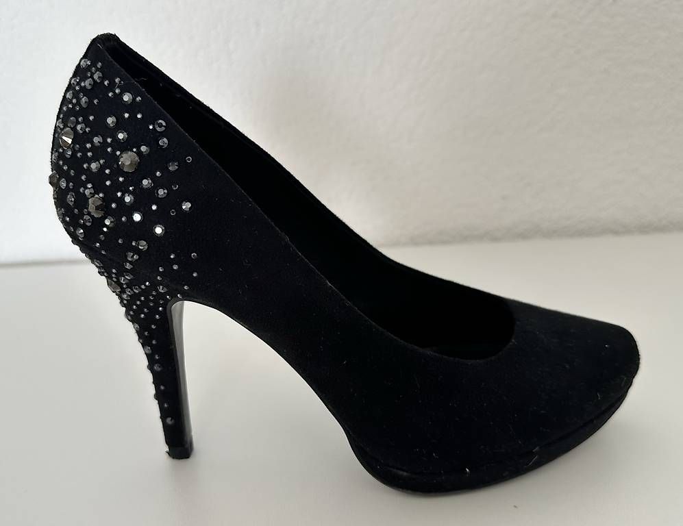 Scarpe da donna: High Heels schwarz mit Ziersteine – Nuovo e nell'imballaggio originale da Bachenbülach venduto da Niceyes 4